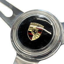 Charger l'image dans la galerie, FE015 - Bouton de klaxon encastré OEM Porsche de 82 mm avec grand écusson Porsche