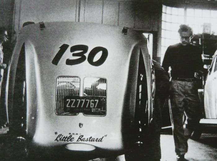 DE2 - Ensemble d'autocollants récréatifs James Dean « Little Bastard » pour réplique Porsche 550 Spyder