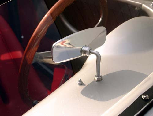 #MR9 - 550 Spyder Pedistal Rear View Mirror, mounts to dash.