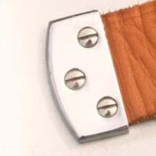 BE1 - Embout en acier inoxydable poli pour bracelets en cuir à clapet arrière réplique de Porsche 550 Spyder