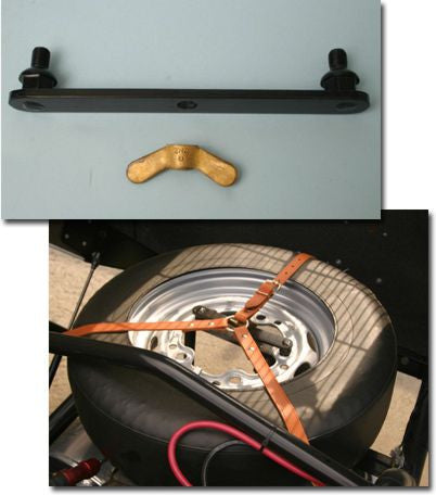 HA45 - Spare Tire 4 Lug 4x130 to 5 Lug 5x205 Mounting Bracket Conversion Kit