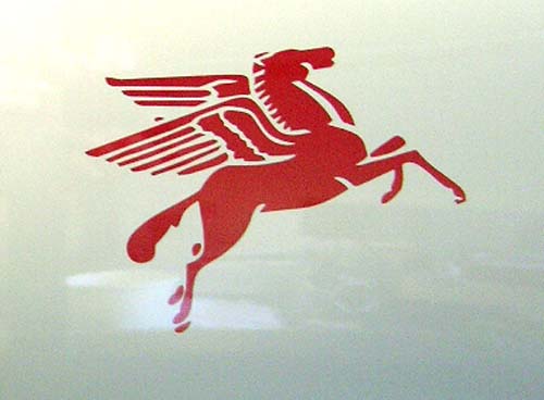 aufkleber pegasus fahrrad DE1 – Mobil Oil Pegasus-Aufkleberpaar – FIBERSTEEL