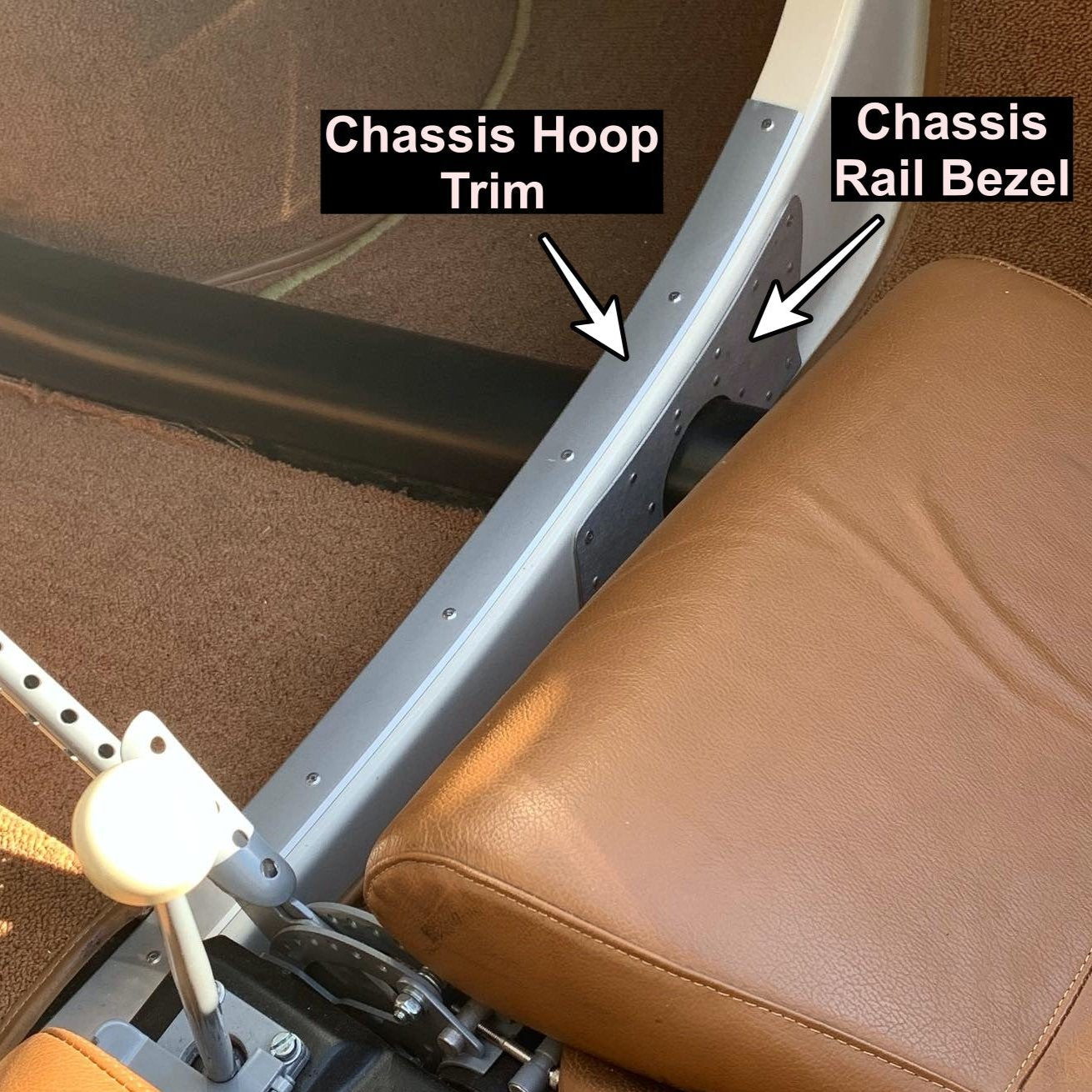 HA - Cerceau de châssis en aluminium et kit de garniture de rail de cadre pour réplique Porsche 550 Spyder